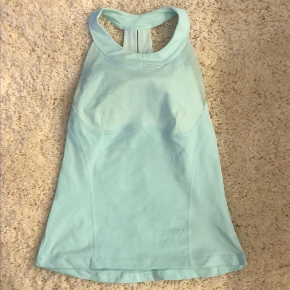 LuLuLemon High Neck, Aqua Tank